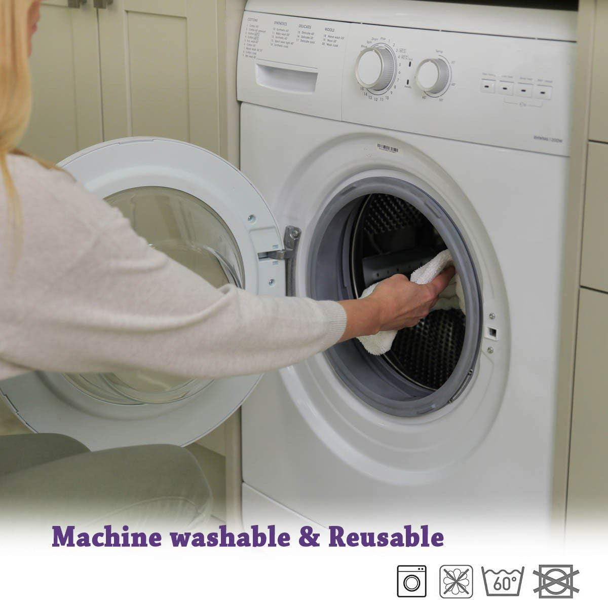 Flammi Steam Mop Pad for Shark Genius Lift-Away Pro S5003D S5002Q S5003A S6001W S6001WM S6002 S6002C S6003D S6003 S3973 S3973D S3973WM Washable Reusable Replacement Mop Head